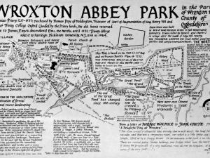 Map of the Wroxton Abbey Park, 1976 1976PMap